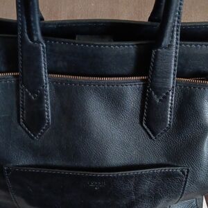 Fossil Black Leather Handbag
